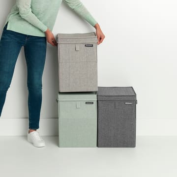 Brabantia kosz na pranie z możliwością układania w stosy 35 litrów - Jasnoszary - Brabantia