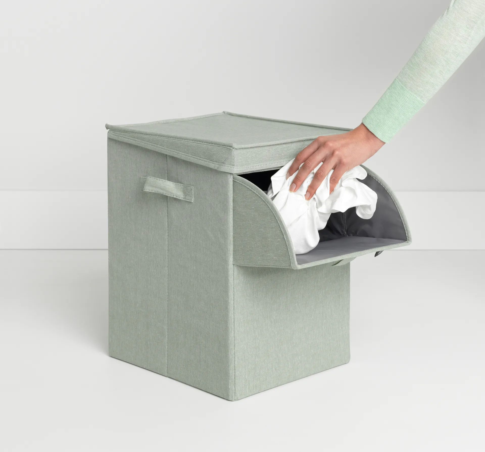 Brabantia kosz na pranie z możliwością układania w stosy 35 litrów, Zielony Brabantia