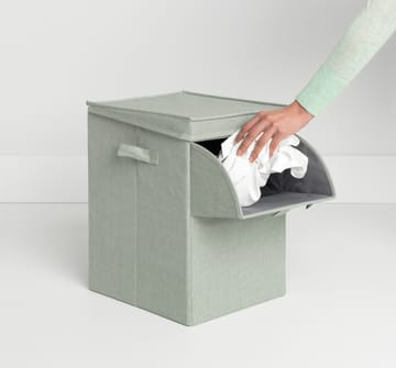 Brabantia kosz na pranie z możliwością układania w stosy 35 litrów - Zielony - Brabantia