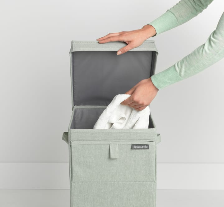 Brabantia kosz na pranie z możliwością układania w stosy 35 litrów, Zielony Brabantia