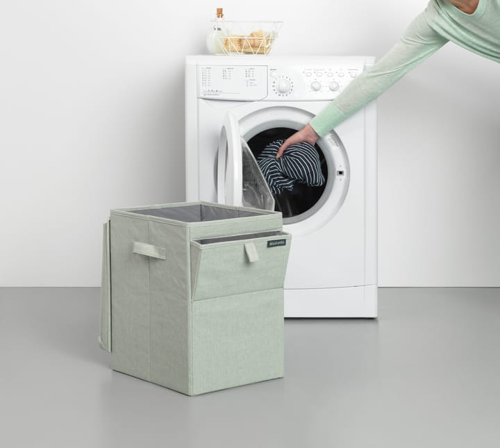 Brabantia kosz na pranie z możliwością układania w stosy 35 litrów, Zielony Brabantia