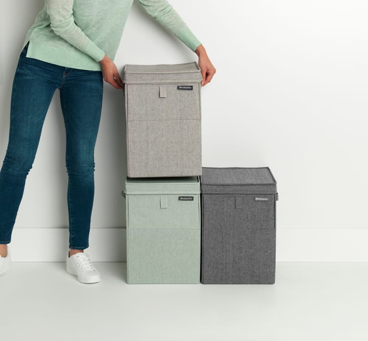 Brabantia kosz na pranie z możliwością układania w stosy 35 litrów, Zielony Brabantia