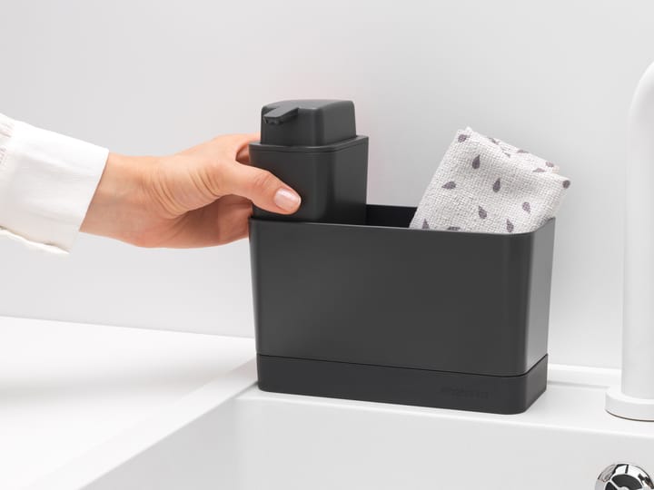 Brabantia organizer do zlewu z pompką do mydła, Ciemnoszary Brabantia