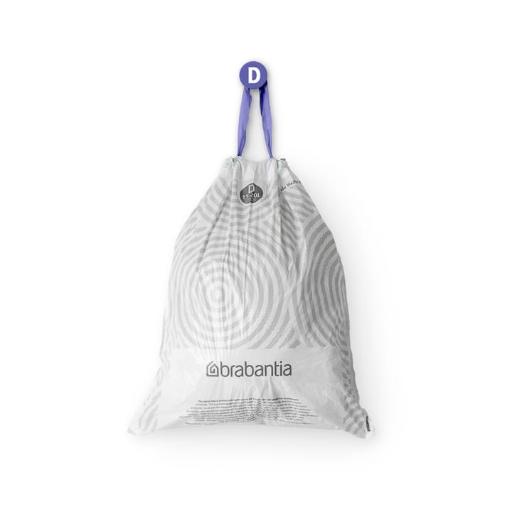 Brabantia PerfectFit worki na śmieci 120 sztuk, Model d, 15-20 l Brabantia