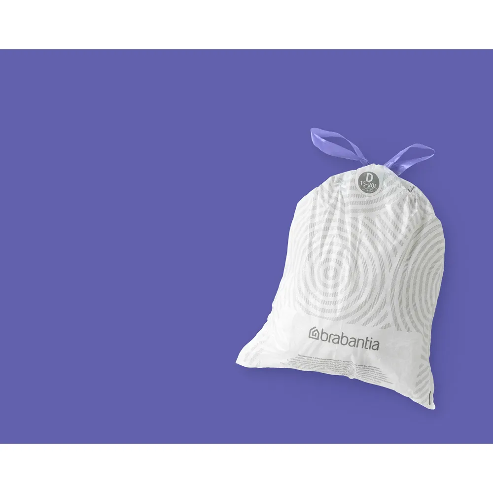 Brabantia PerfectFit worki na śmieci 120 sztuk, Model d, 15-20 l Brabantia