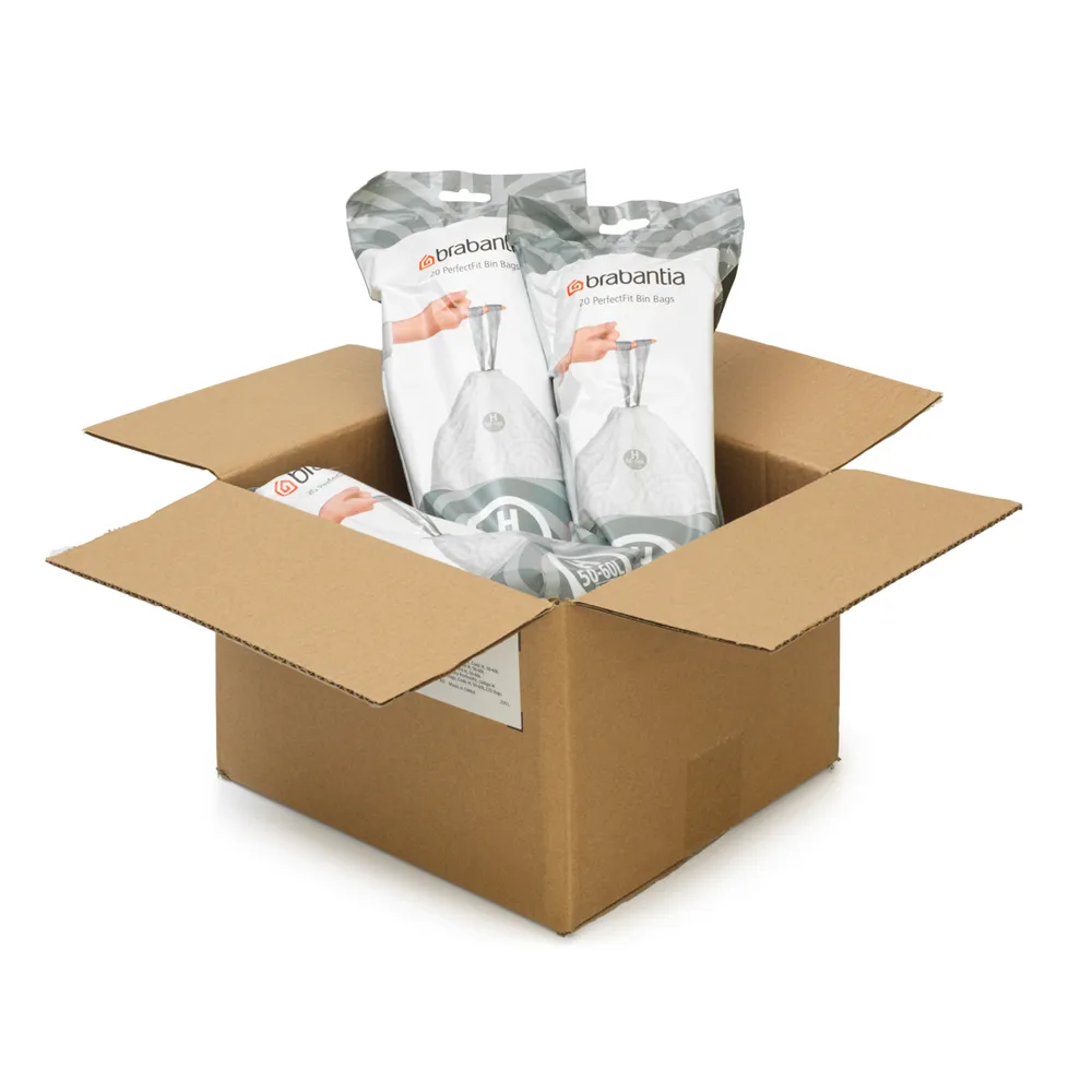 Brabantia PerfectFit worki na śmieci 120 sztuk, Model H, 50-60 L Brabantia