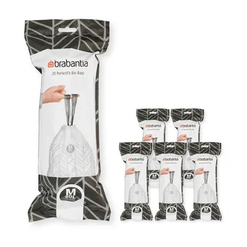 Brabantia PerfectFit worki na śmieci 120 sztuk - Model M, 60 L - Brabantia