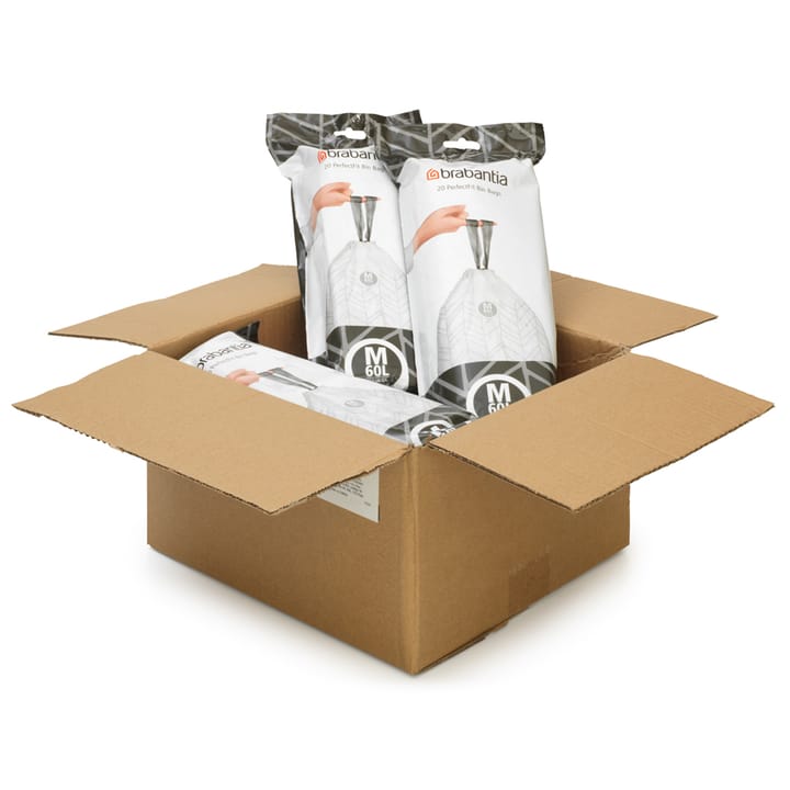 Brabantia PerfectFit worki na śmieci 120 sztuk, Model M, 60 L Brabantia