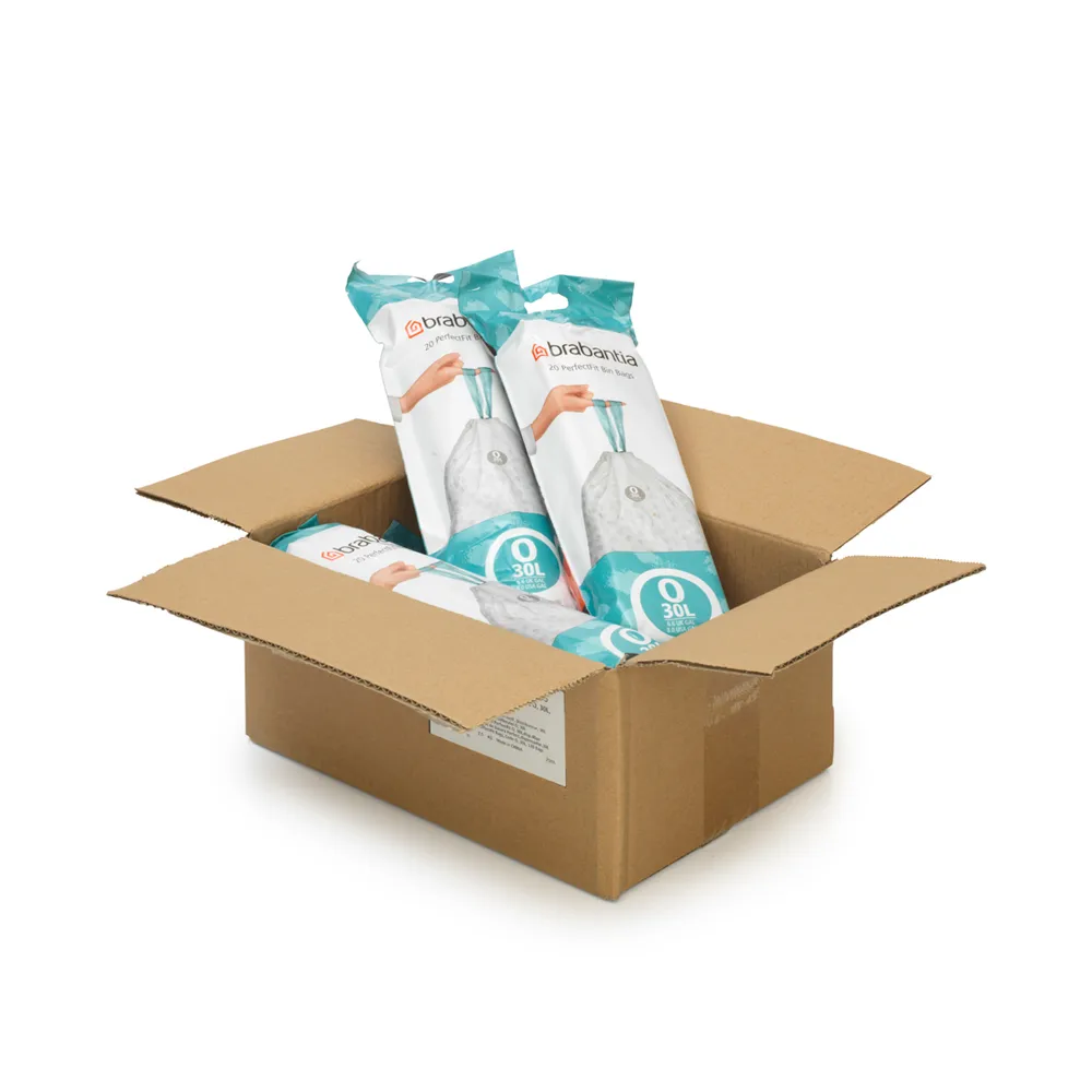 Brabantia PerfectFit worki na śmieci 120 sztuk, Model O, 30 L Brabantia