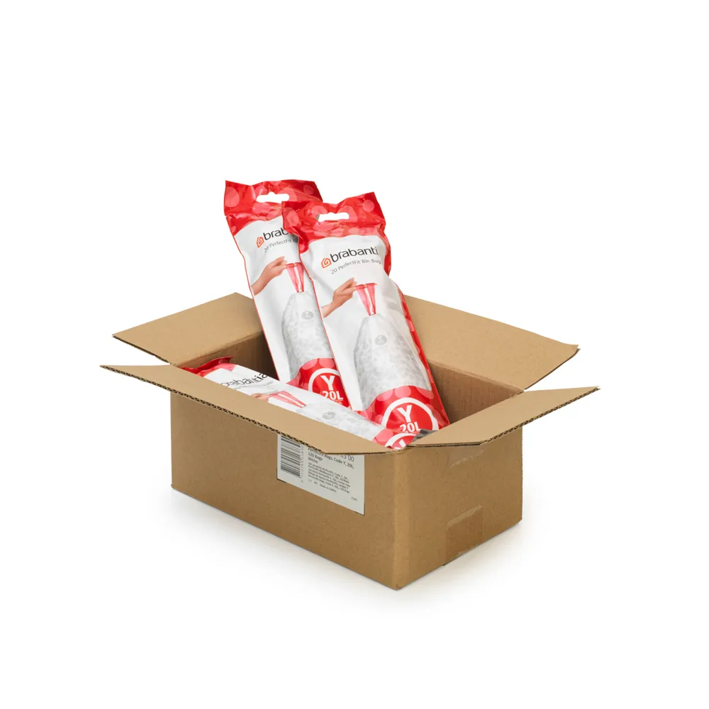 Brabantia PerfectFit worki na śmieci 120 sztuk, Model Y, 20 L Brabantia