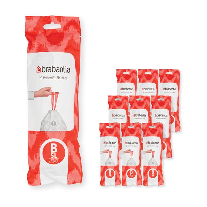 Brabantia PerfectFit worki na śmieci 200 sztuk - Model b, 5 l - Brabantia