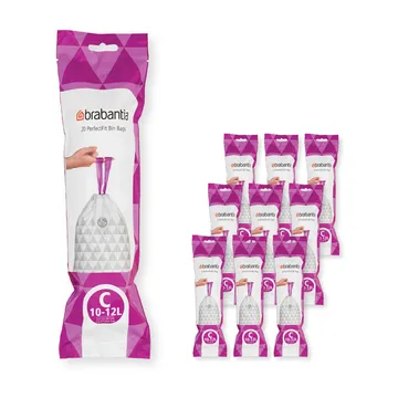 Brabantia PerfectFit worki na śmieci 200 sztuk - Model c, 10-12 l - Brabantia