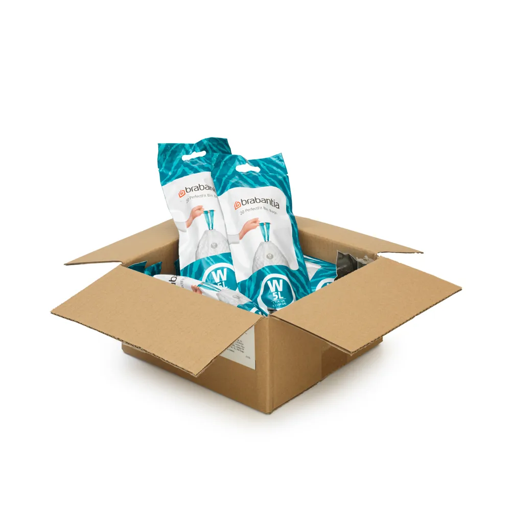 Brabantia PerfectFit worki na śmieci 200 sztuk, Model W, 5 L Brabantia