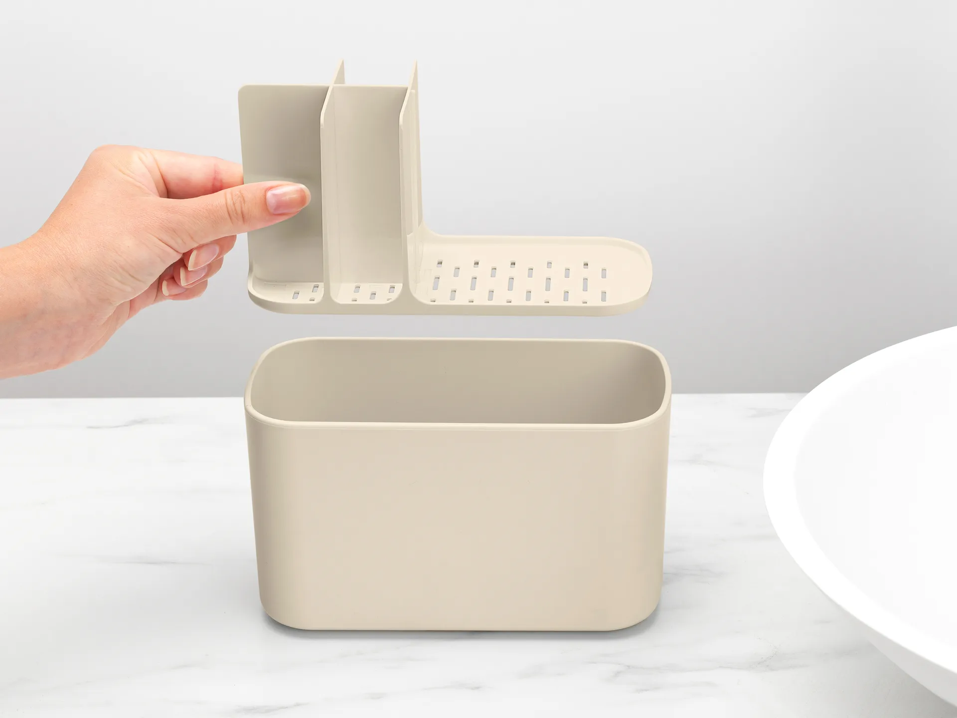 Brabantia ReNew organizator umywalkowy, Soft Beige Brabantia