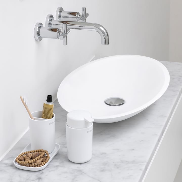 Brabantia ReNew zestaw umywalkowy 3 szt., Biały Brabantia