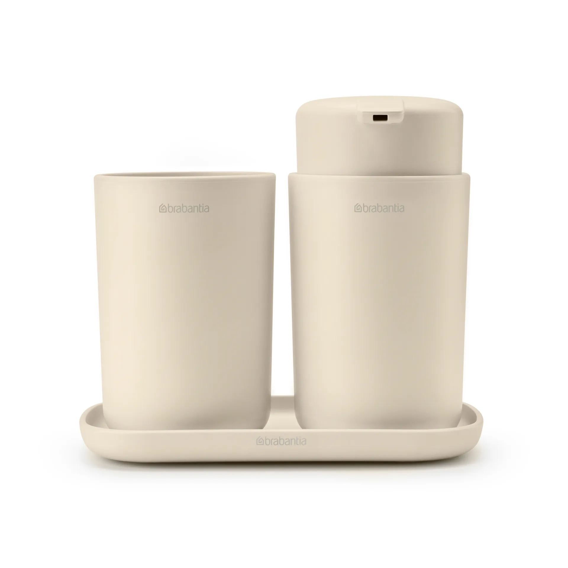 Brabantia ReNew zestaw umywalkowy 3 szt., Soft Beige Brabantia