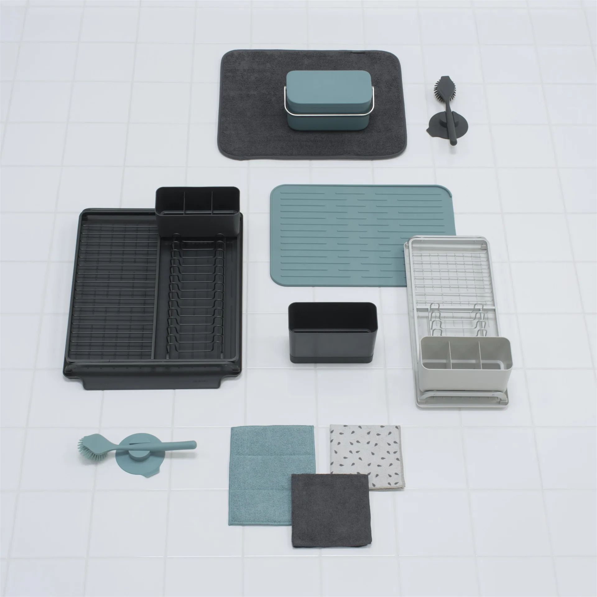 Brabantia stojak na naczynia kompaktowy, jasnoszary Brabantia