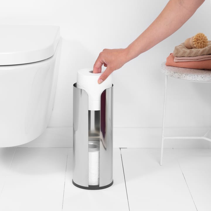 Brabantia uchwyt na papier toaletowy (na 3 rolki), Brilliant steel Brabantia