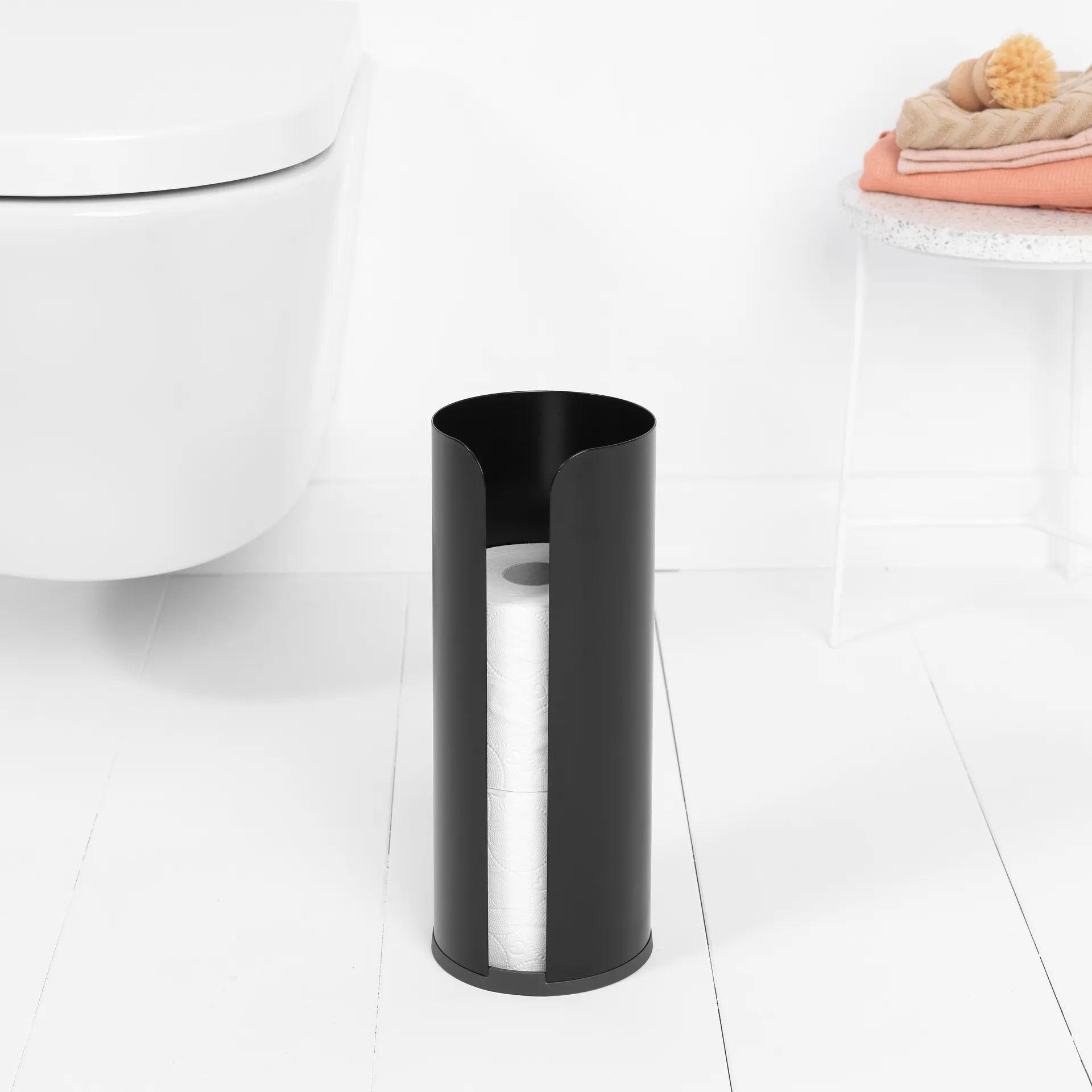 Brabantia uchwyt na papier toaletowy (na 3 rolki), Matt black Brabantia
