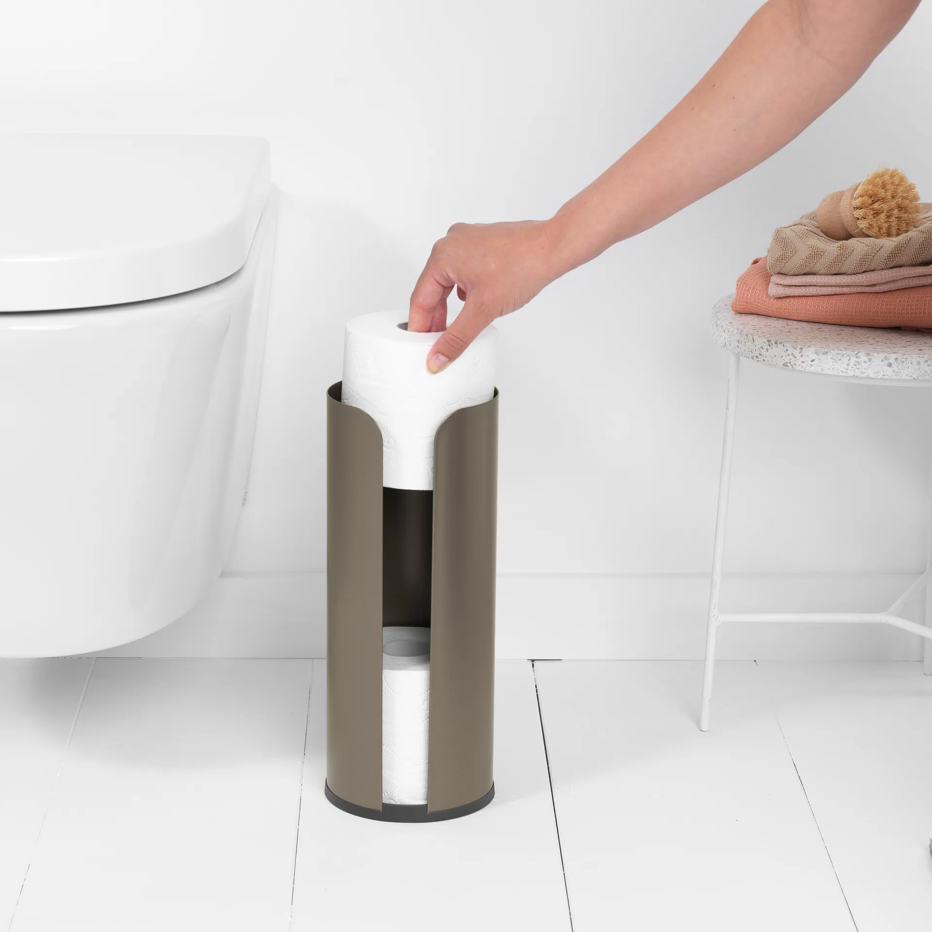 Brabantia uchwyt na papier toaletowy (na 3 rolki), Platinum Brabantia