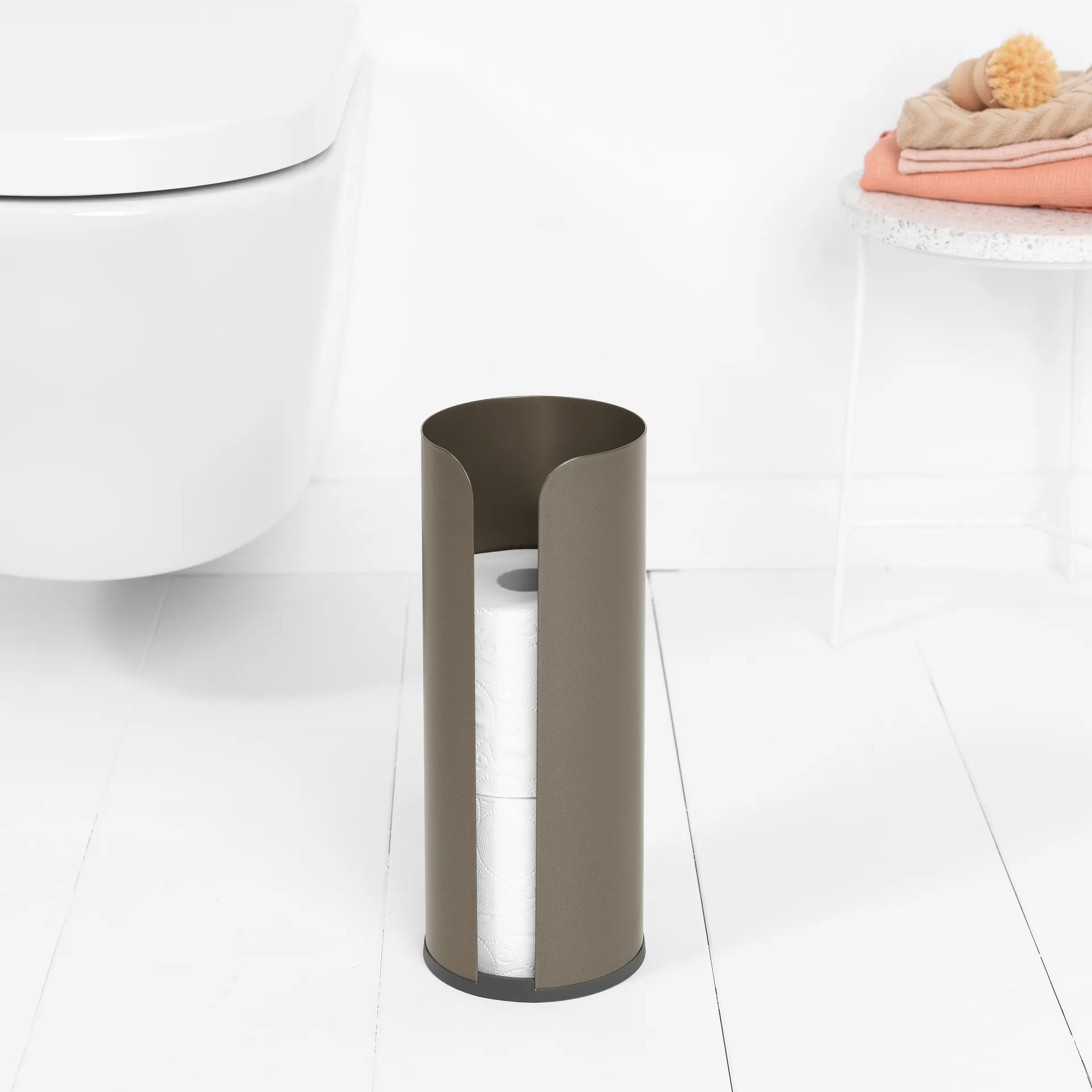 Brabantia uchwyt na papier toaletowy (na 3 rolki), Platinum Brabantia