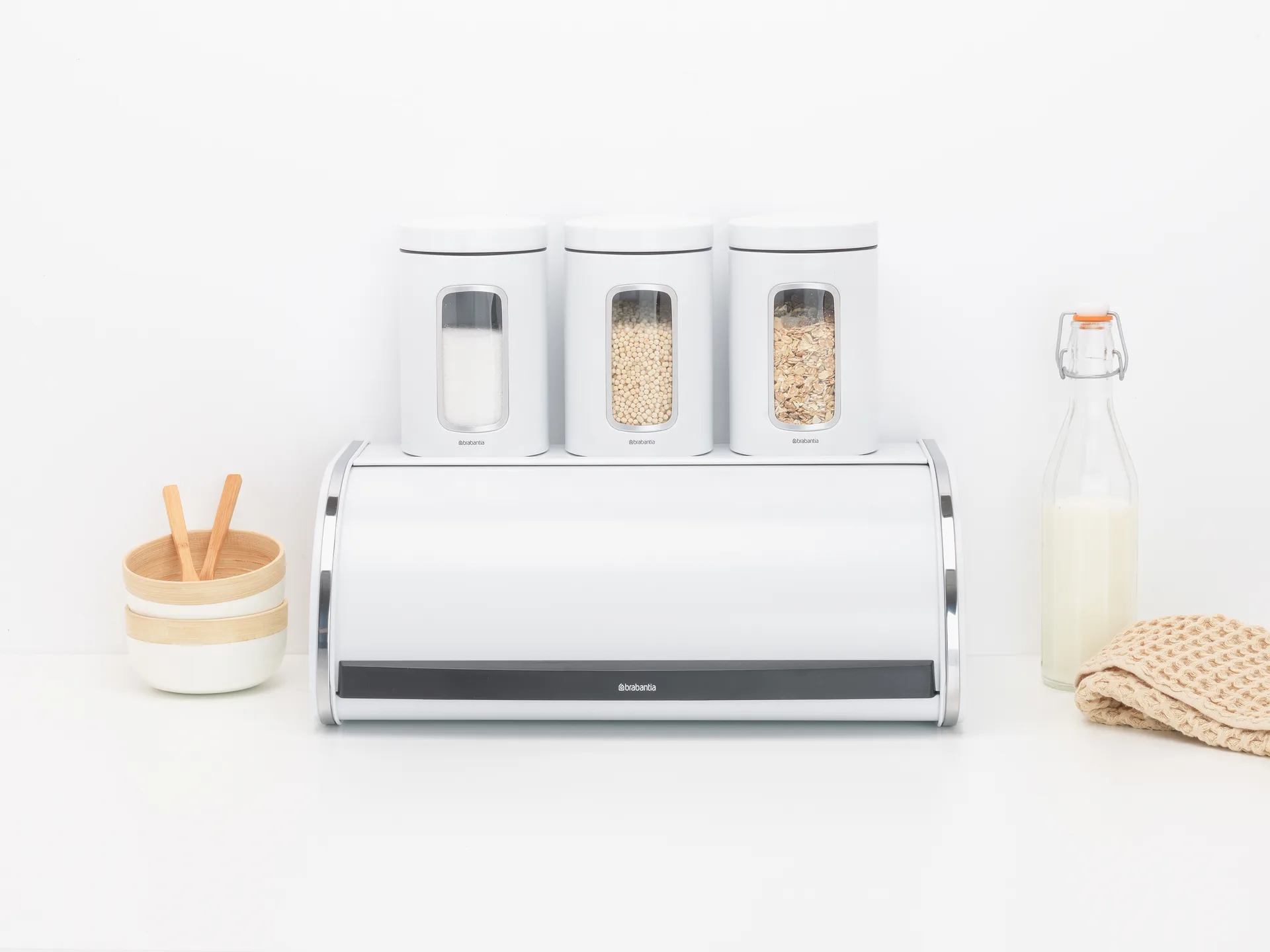 Chlebak Roll Top large, biały Brabantia