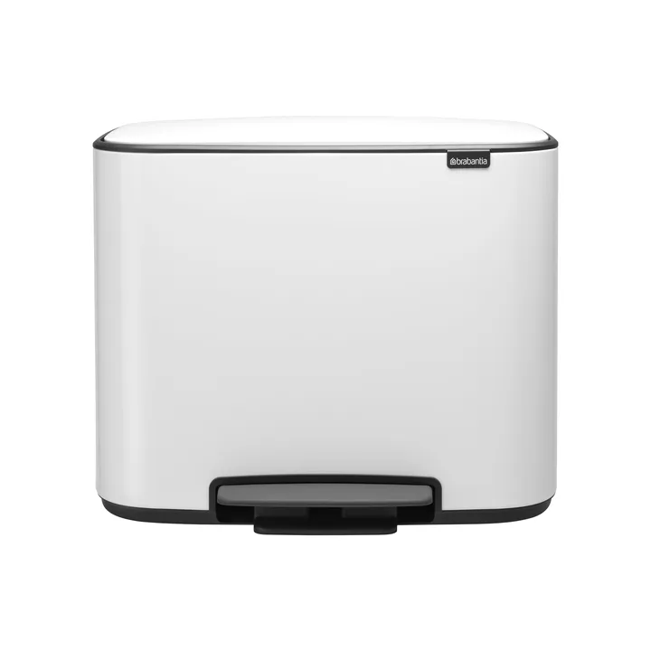 Kosz Bo pedałowy 11+23 l - biały - Brabantia