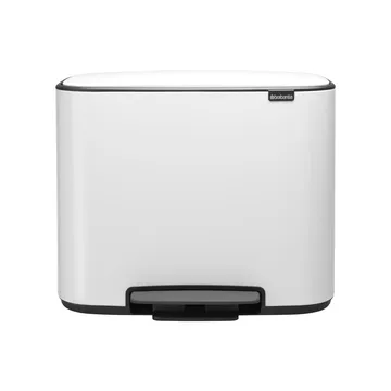Kosz Bo pedałowy 3x11 l - biały - Brabantia
