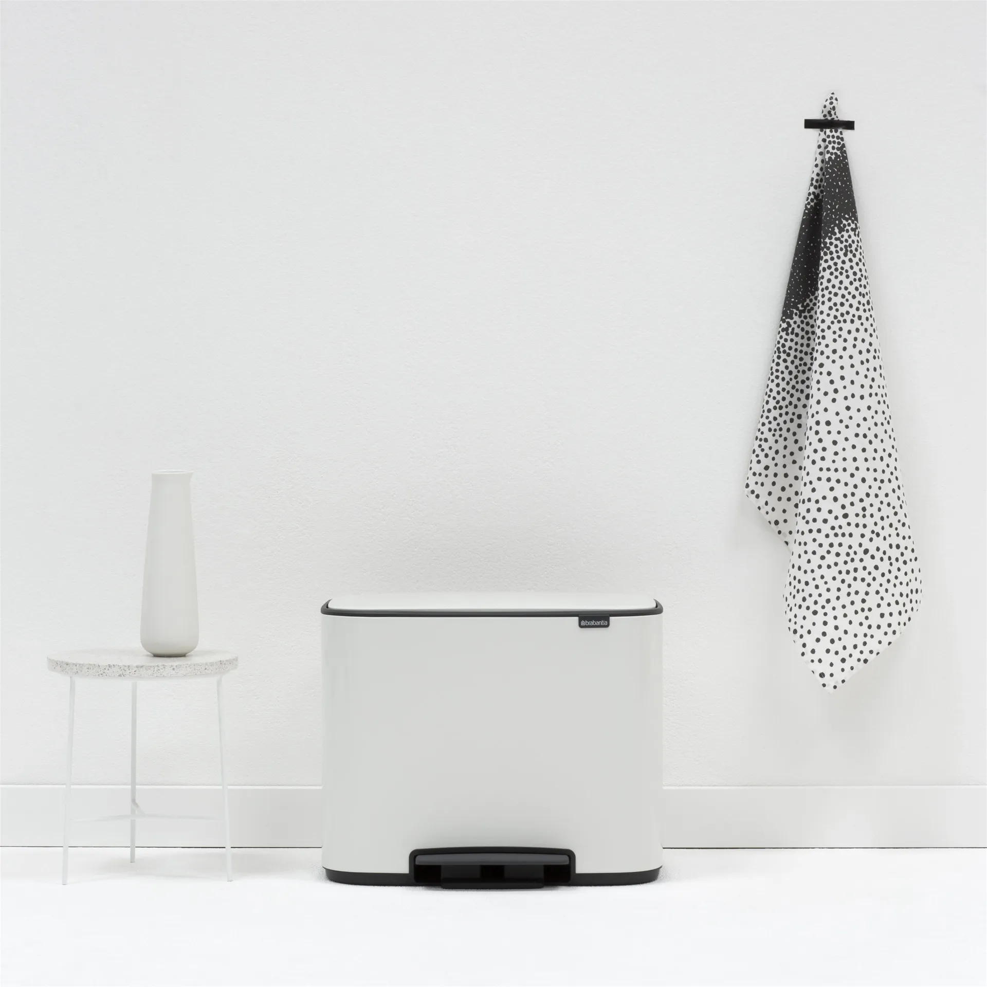Kosz Bo pedałowy 3x11 l, biały Brabantia