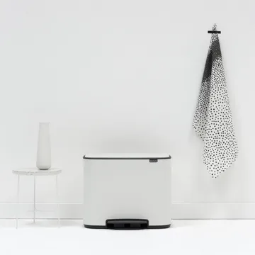 Kosz Bo pedałowy 3x11 l - biały - Brabantia