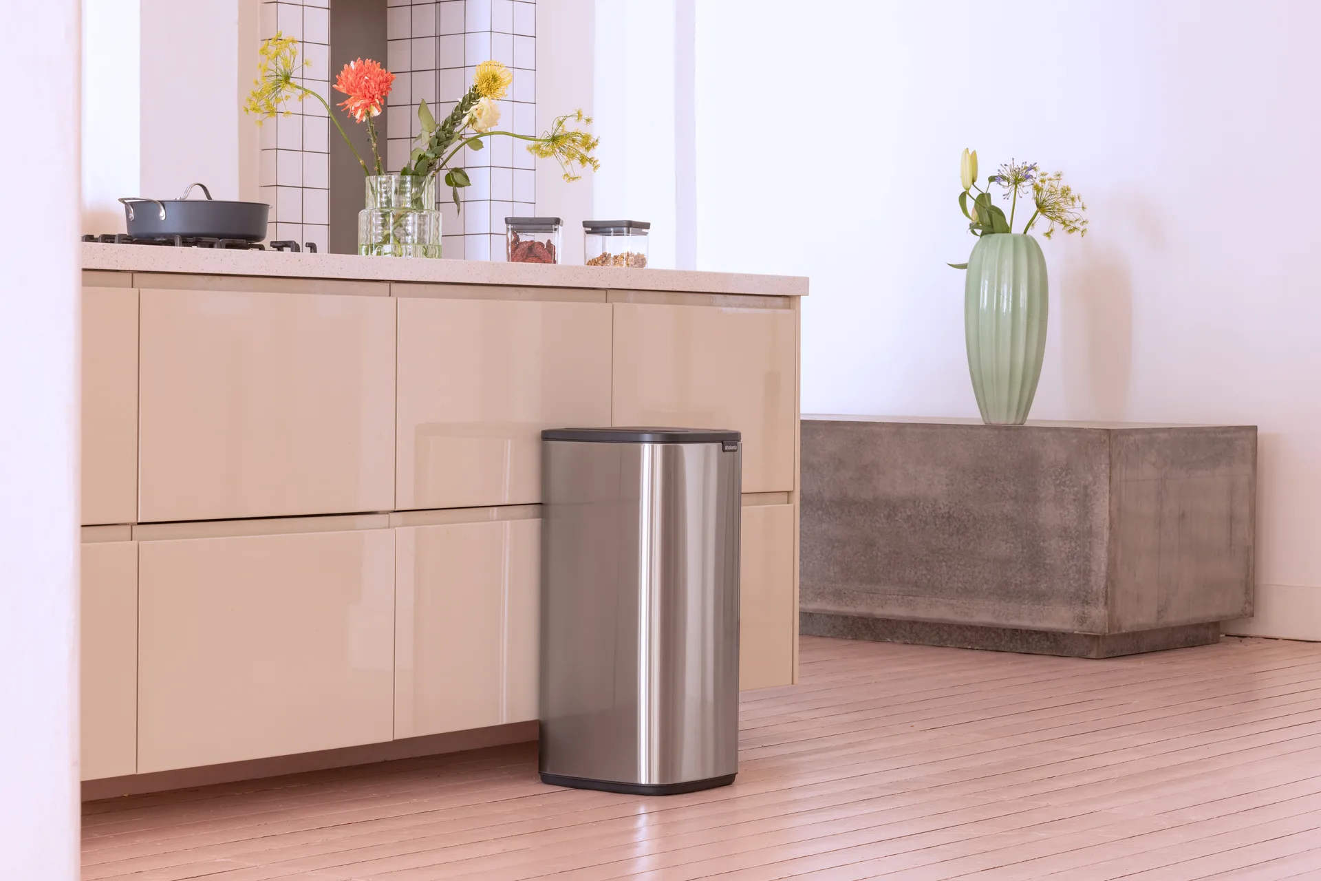 Kosz Bo Touch 30 l, Matt Steel Fingerprint Proof Brabantia