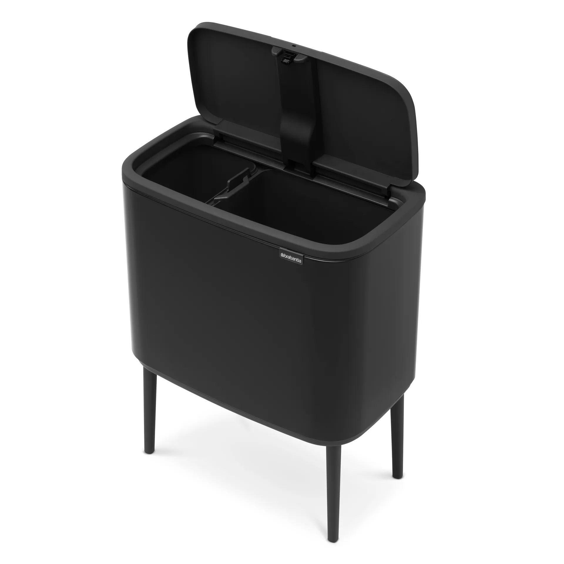 Kosz Bo Touch Bin 11+23 l, Matowa czerń Brabantia