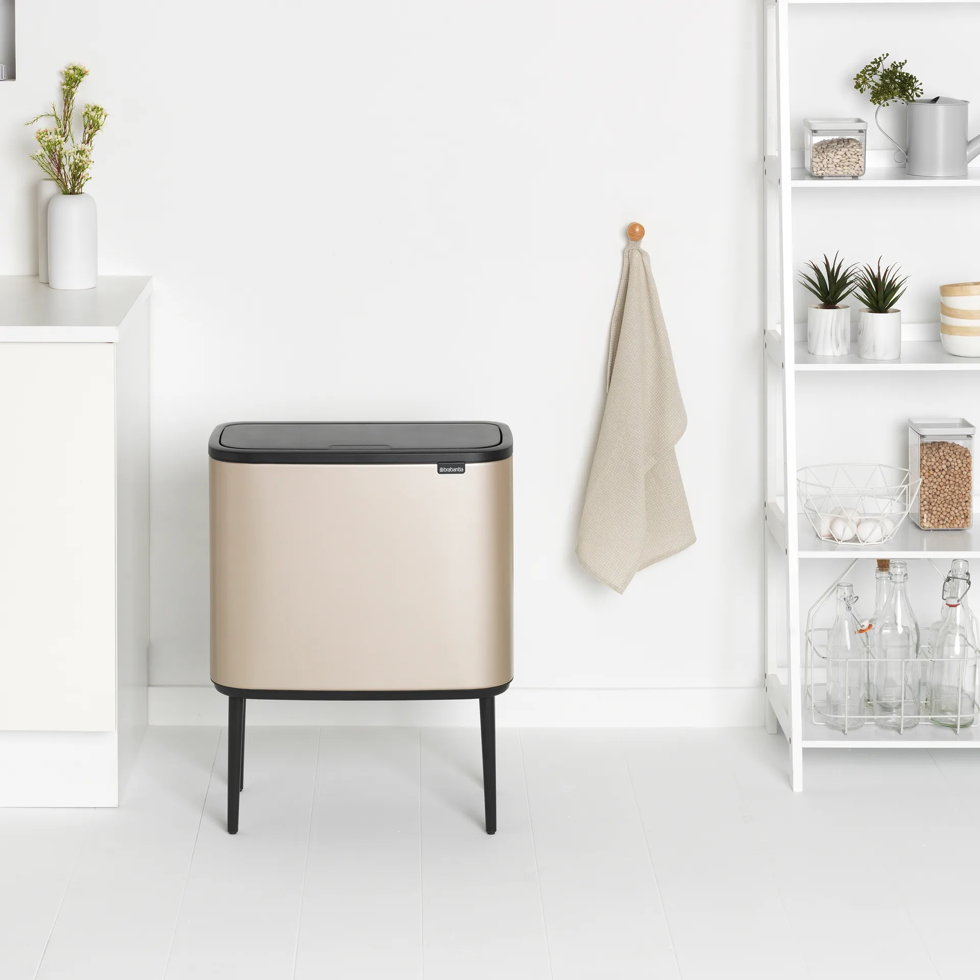 Kosz Bo Touch Bin 11+23 l, Metallic Gold Brabantia