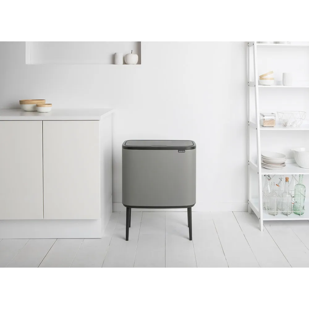 Kosz Bo Touch Bin 11+23 l, Mineral concrete grey Brabantia