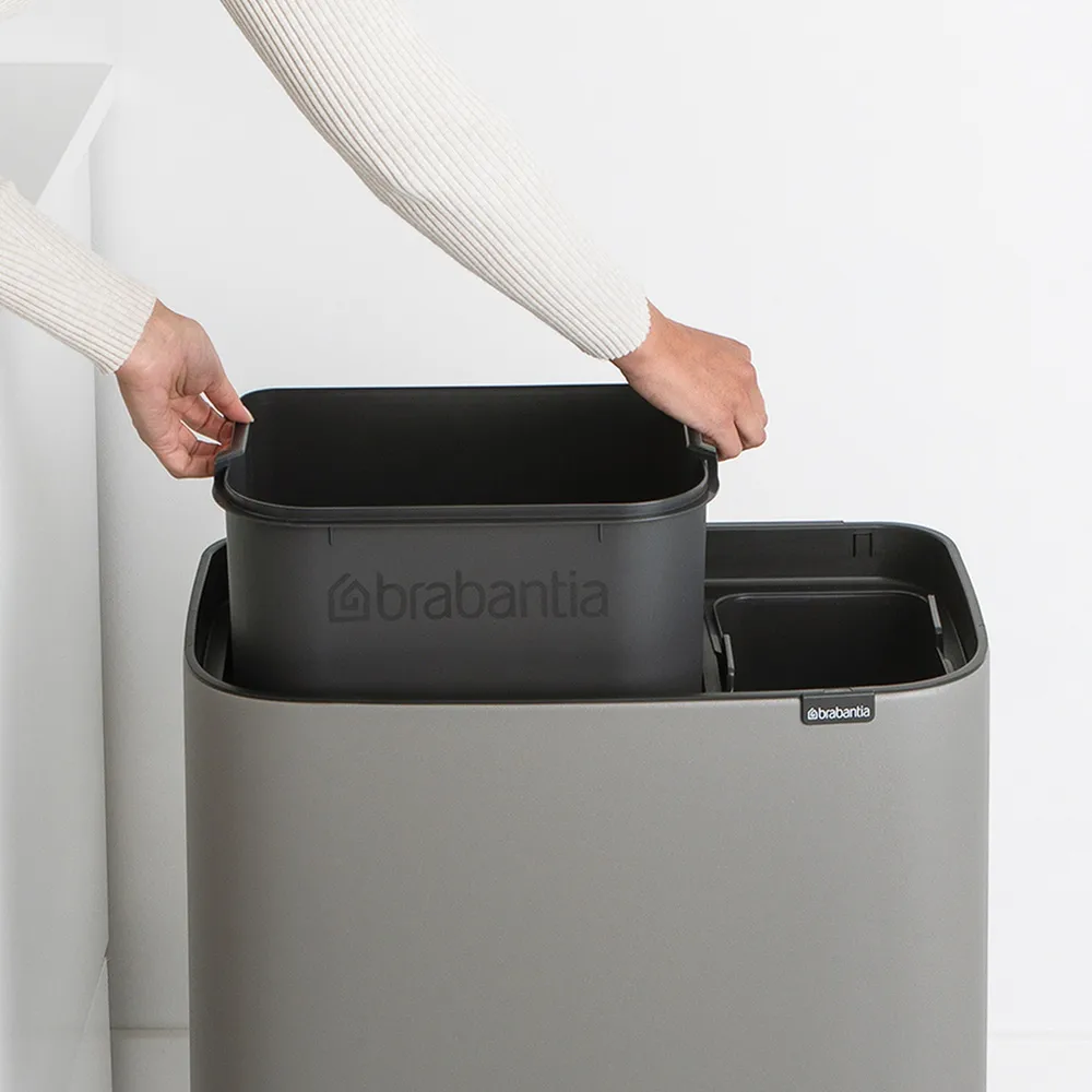 Kosz Bo Touch Bin 11+23 l, Mineral concrete grey Brabantia
