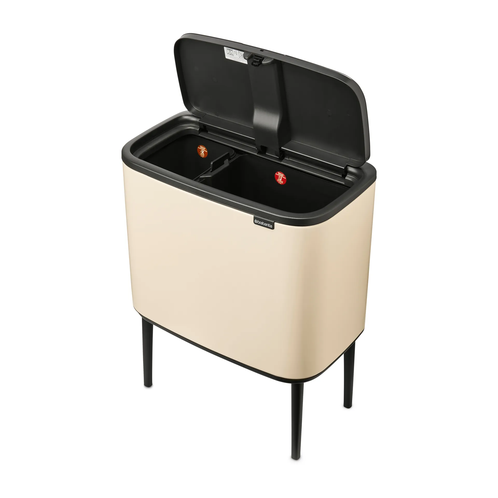 Kosz Bo Touch Bin 11+23 l, Soft beige Brabantia