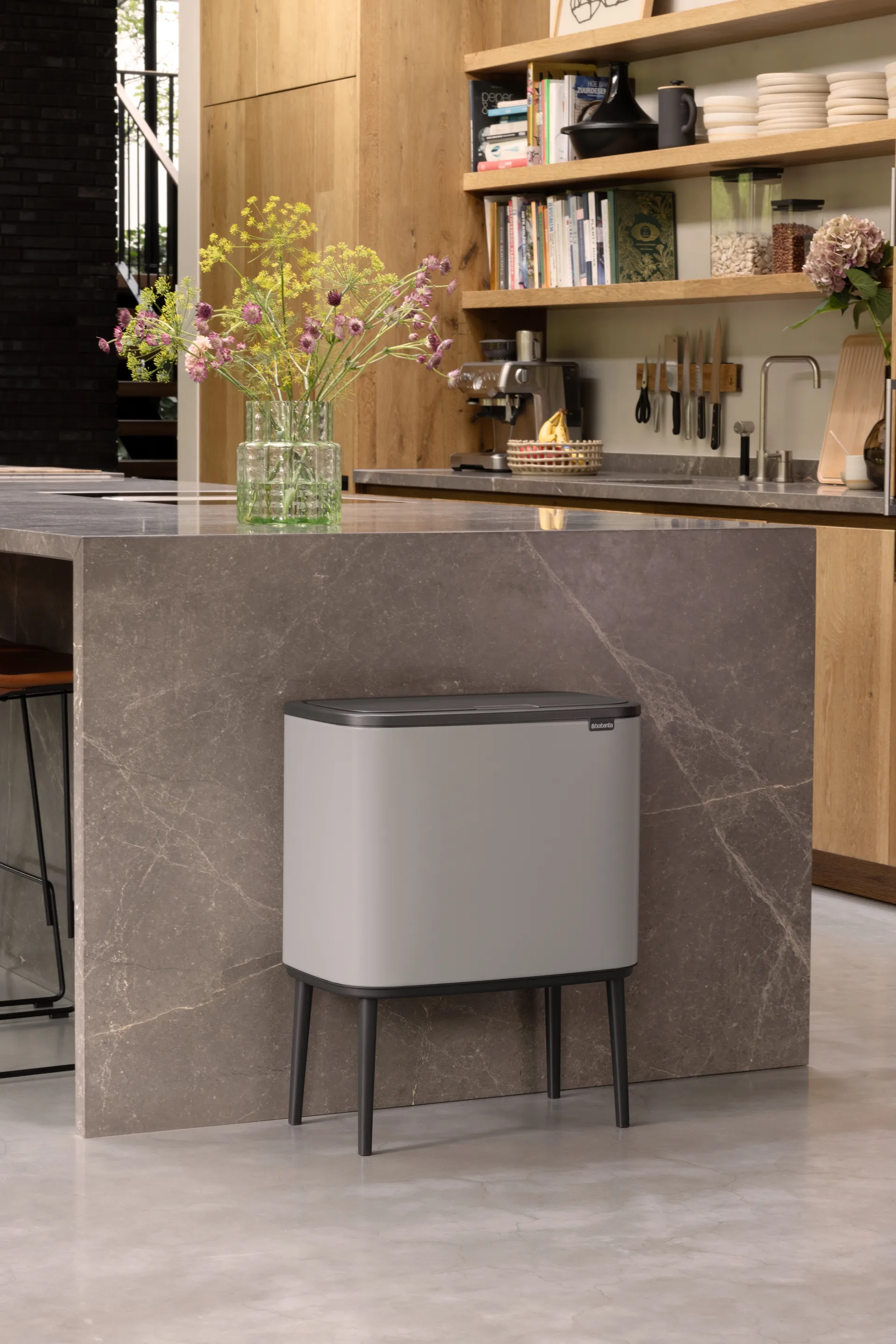 Kosz Bo Touch Bin 11+23 l, Soft grey Brabantia