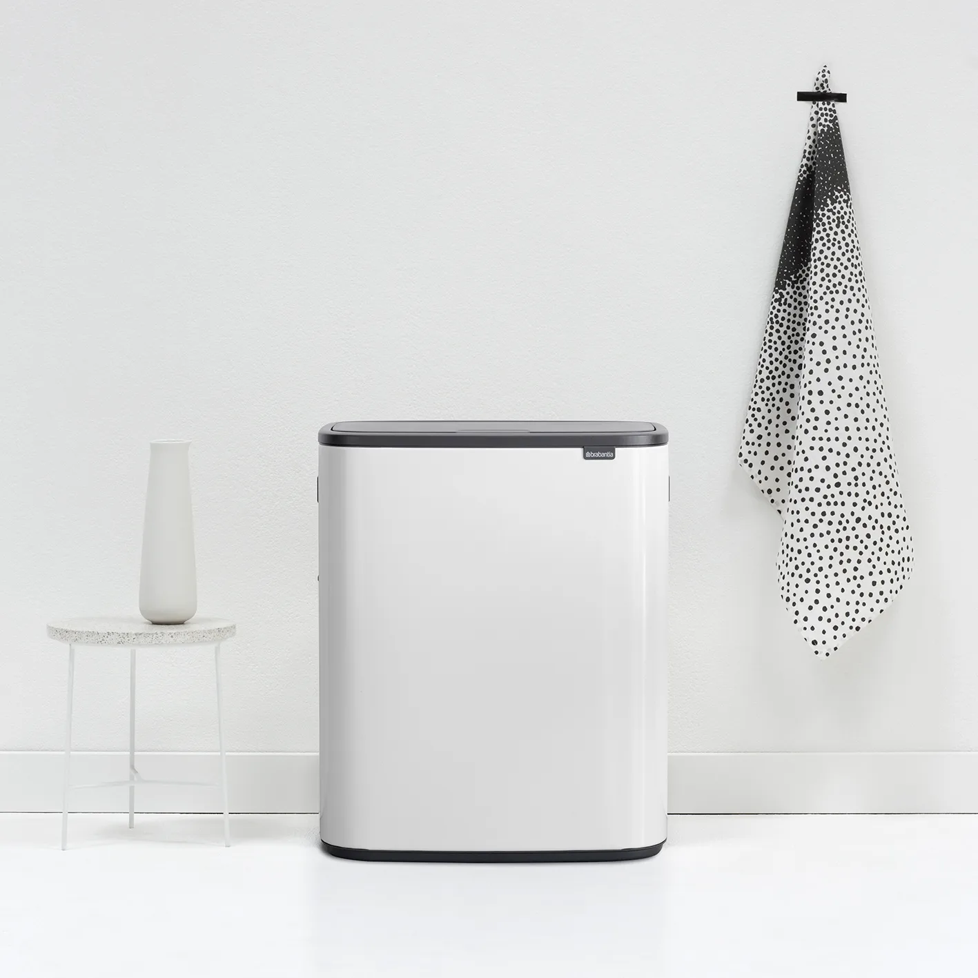 Kosz Bo Touch Bin 2x30 L, Biały Brabantia