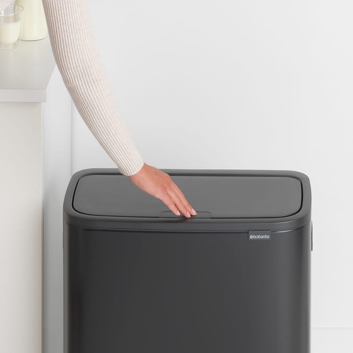 Kosz Bo Touch Bin 2x30 L, Matowa czerń Brabantia