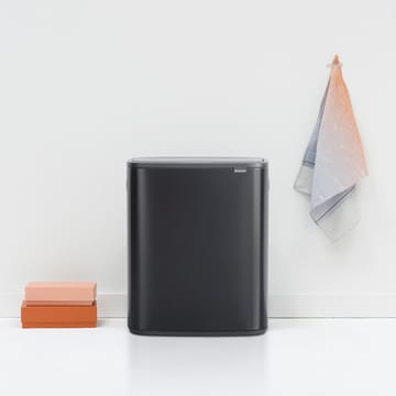 Kosz Bo Touch Bin 2x30 L - Matowa czerń - Brabantia