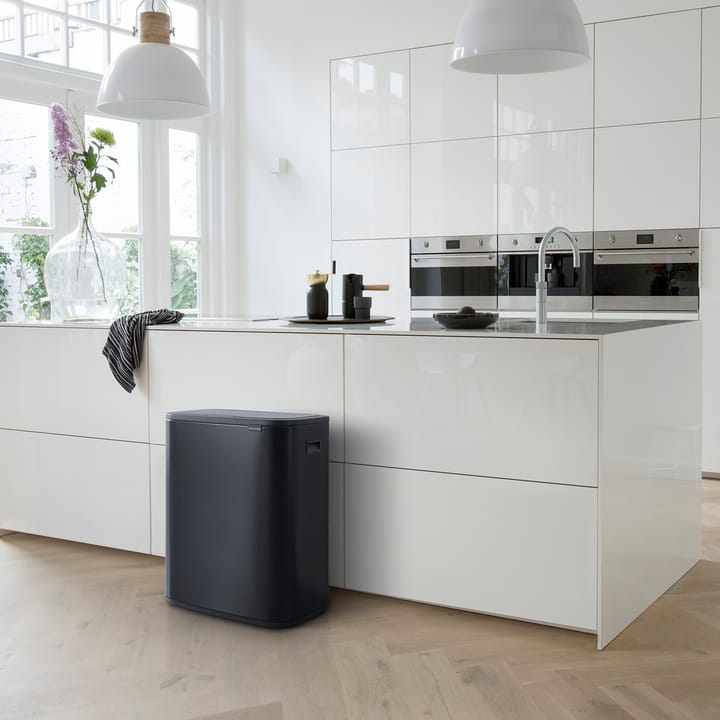 Kosz Bo Touch Bin 2x30 L, Matowa czerń Brabantia