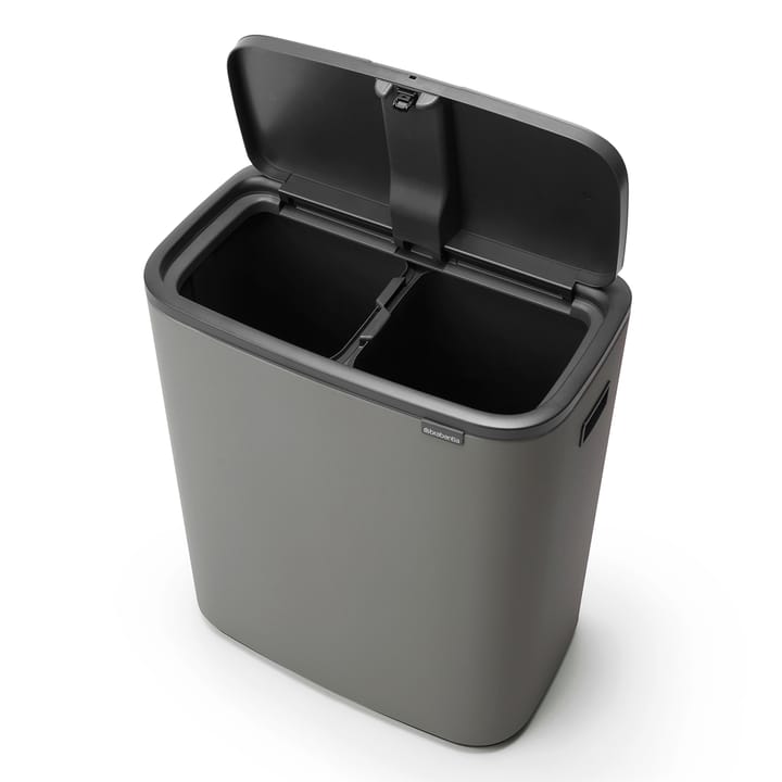 Kosz Bo Touch Bin 2x30 L, Mineral concrete grey Brabantia