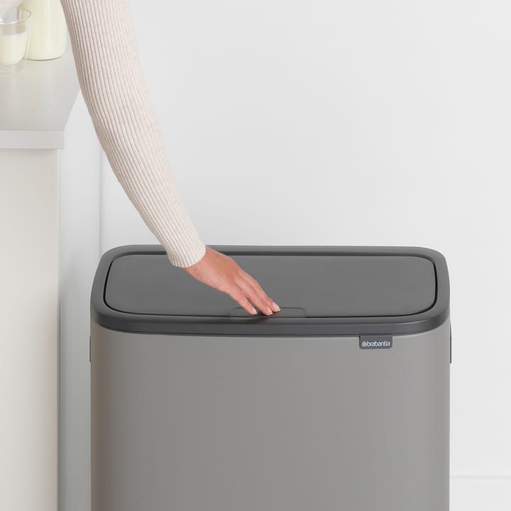 Kosz Bo Touch Bin 2x30 L, Mineral concrete grey Brabantia
