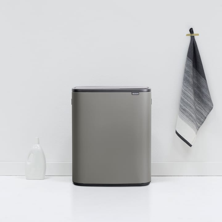 Kosz Bo Touch Bin 2x30 L, Mineral concrete grey Brabantia