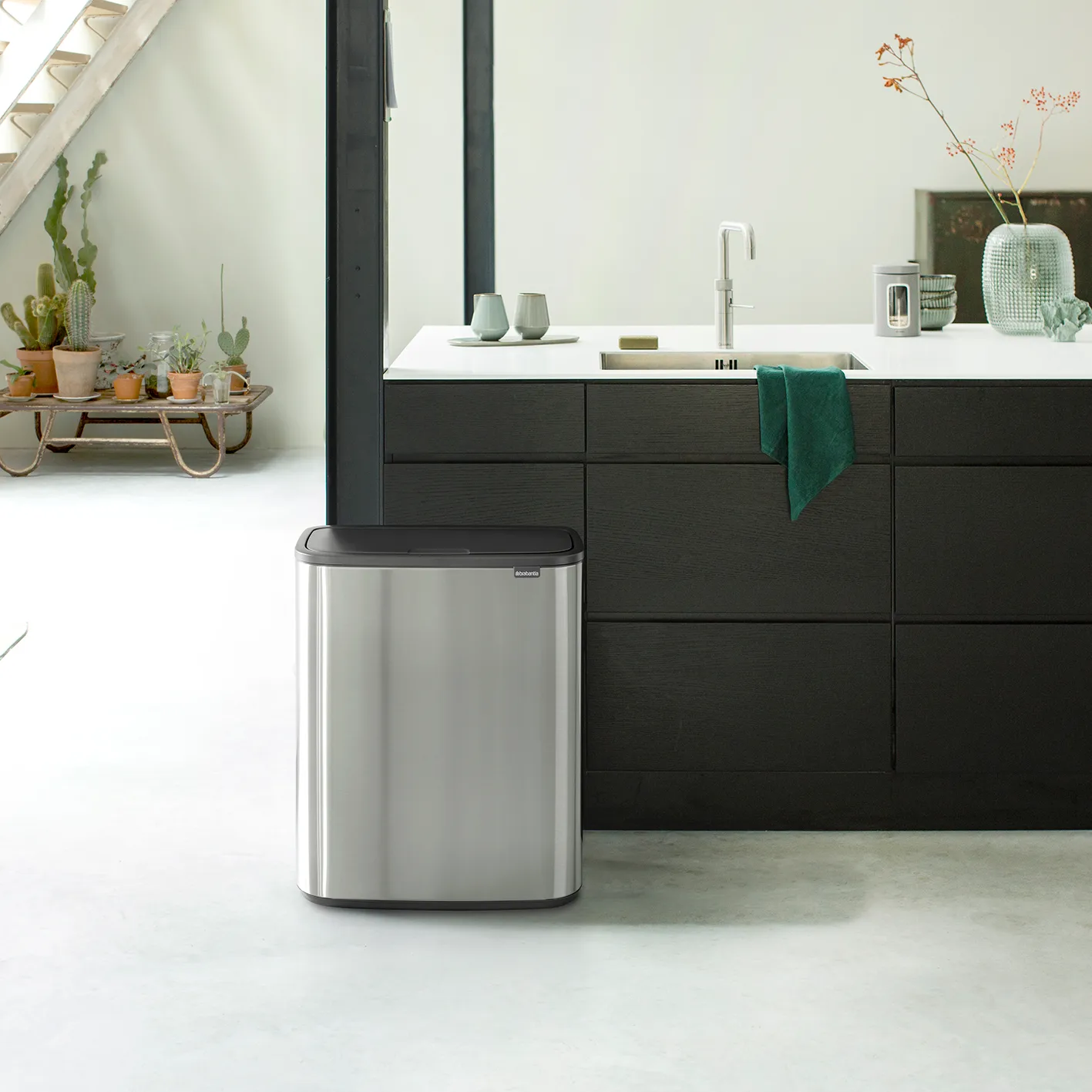 Kosz Bo Touch Bin 2x30 L, Stal szczotkowana matowa Brabantia