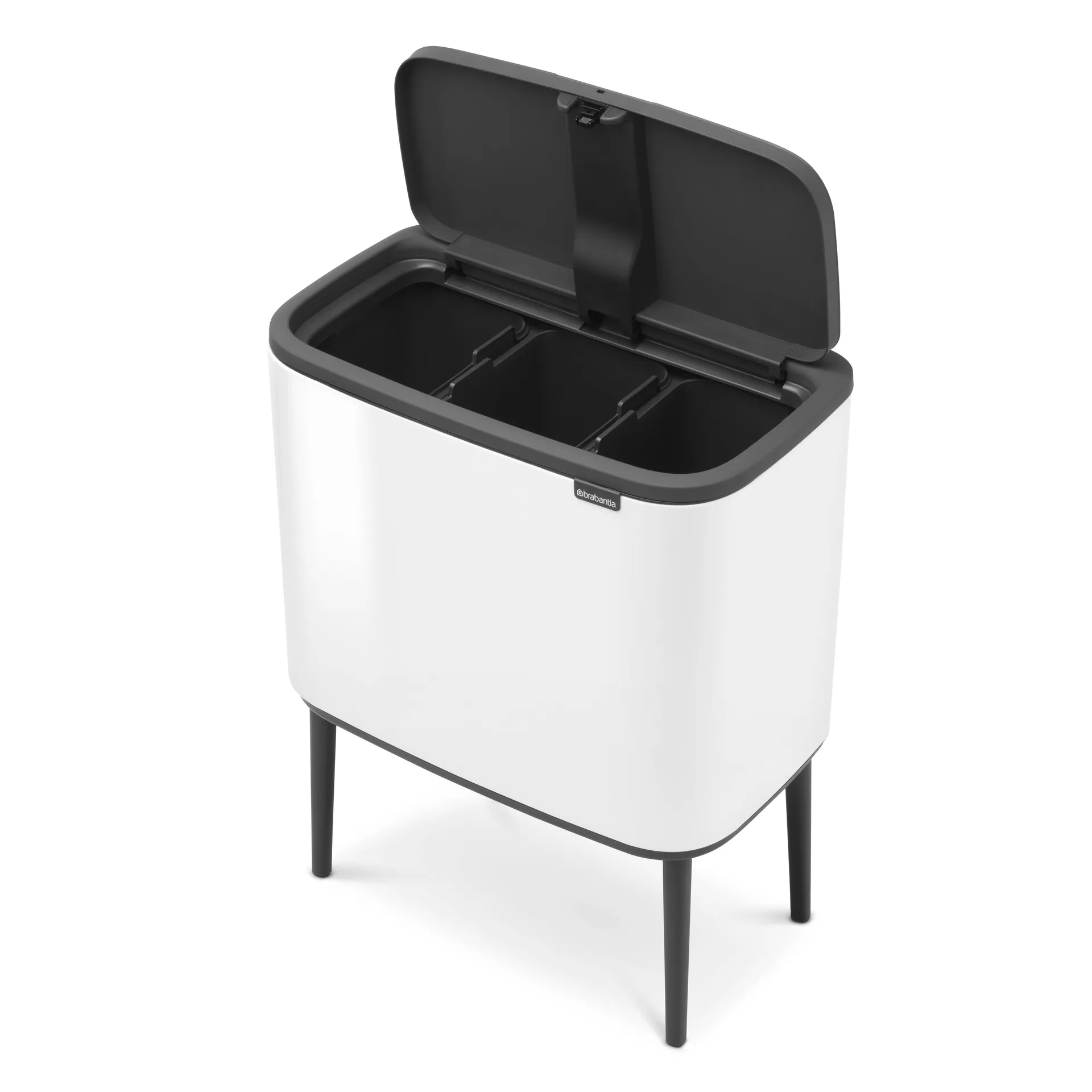 Kosz Bo Touch Bin 3x11 l, biały Brabantia