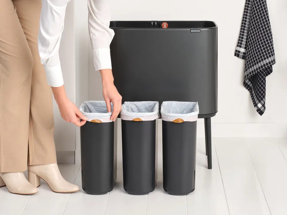 Kosz Bo Touch Bin 3x11 l, Confident Grey Brabantia