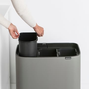 Kosz Bo Touch Bin 3x11 l - Mineral concrete grey - Brabantia