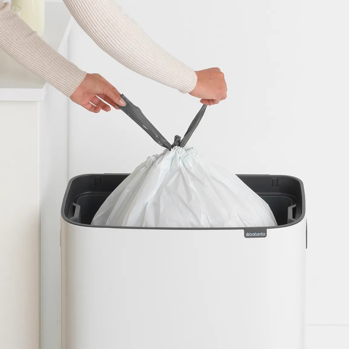 Kosz Bo Touch Bin 60 L, Biały Brabantia