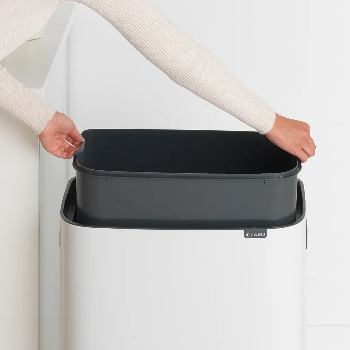 Kosz Bo Touch Bin 60 L, Biały Brabantia